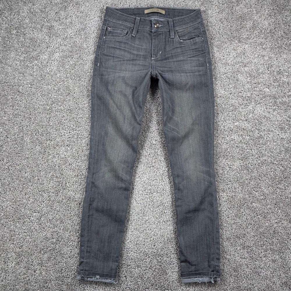 Joes Jeans The Markie Crop Skinny Gray Justina Raw Hem Denim W24 AVGJTN5331